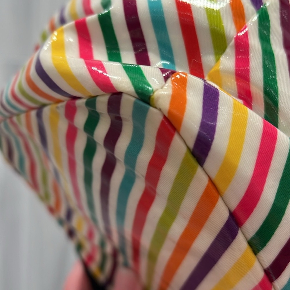 Kate Spade New York Live Colorfully Rainbow 2 Way Tote Bag EUC-Zipper sticks - Picture 10 of 13